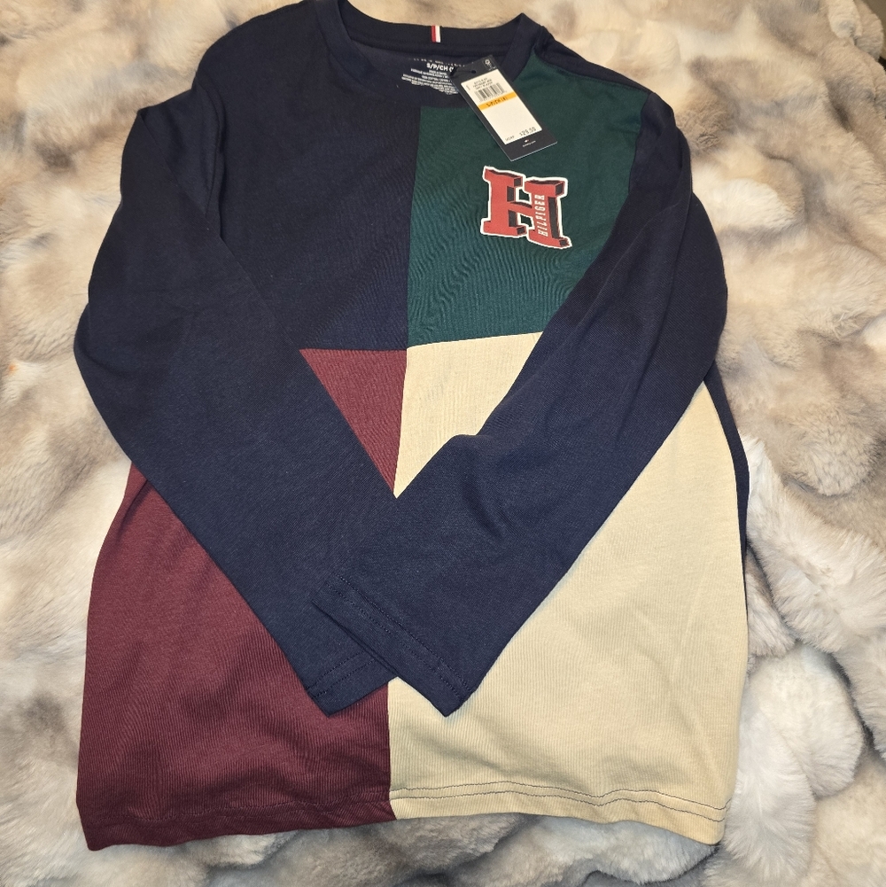 🎁BOYS LONGSLEEVE TOMMY HILFIGER SHIRT